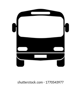 icono de bus aislado en blanco	