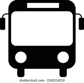 Bus icon isolated on white background