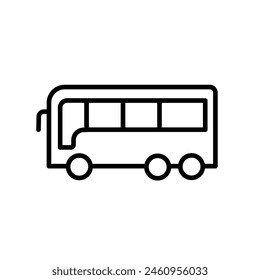 bus icon isolated on white	