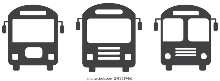 Bus icon isolated on white background design eps 10