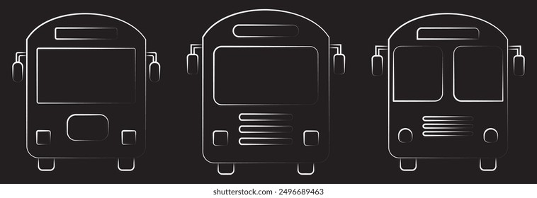 Bus icon isolated on white background design eps 10