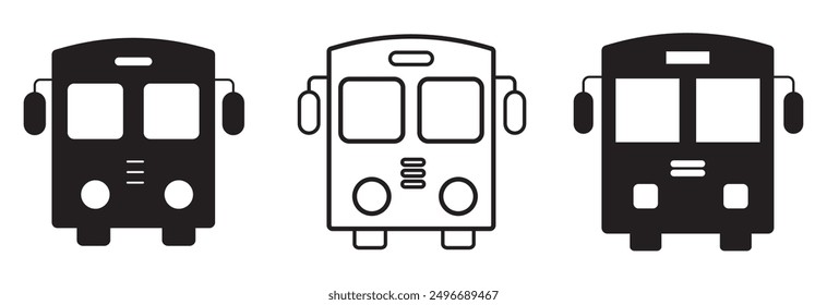 Bus icon isolated on white background design eps 10