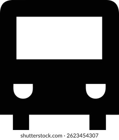 Icono del autobús aislado en el fondo blanco