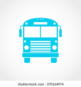 Bus Icon Isolated on White Background