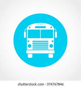 Bus Icon Isolated on White Background