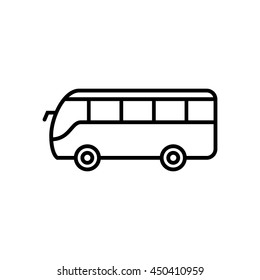 Bus icon isolated on a white background