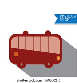 Bus icon isolated on white background