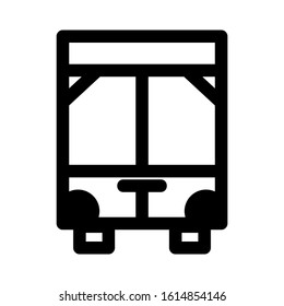 bus icon isolated sign symbol vector illustration - high quality black style vector icons
