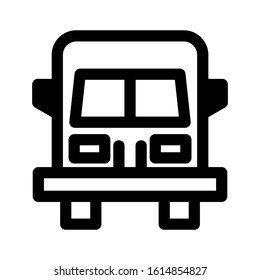 bus icon isolated sign symbol vector illustration - high quality black style vector icons
