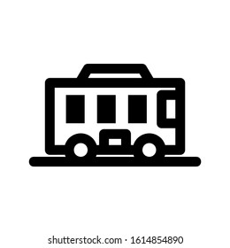 bus icon isolated sign symbol vector illustration - high quality black style vector icons
