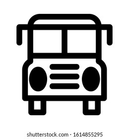 bus icon isolated sign symbol vector illustration - high quality black style vector icons
