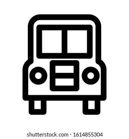 bus icon isolated sign symbol vector illustration - high quality black style vector icons
