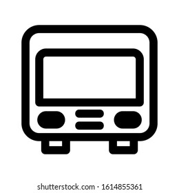 bus icon isolated sign symbol vector illustration - high quality black style vector icons
