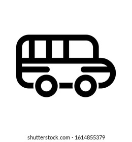 bus icon isolated sign symbol vector illustration - high quality black style vector icons
