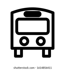 bus icon isolated sign symbol vector illustration - high quality black style vector icons
