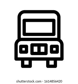 bus icon isolated sign symbol vector illustration - high quality black style vector icons
