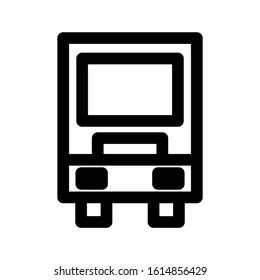 bus icon isolated sign symbol vector illustration - high quality black style vector icons
