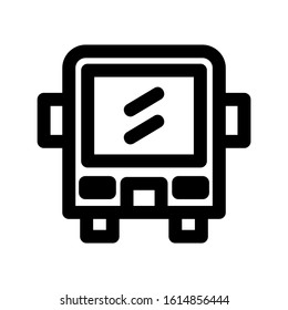 bus icon isolated sign symbol vector illustration - high quality black style vector icons
