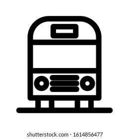 bus icon isolated sign symbol vector illustration - high quality black style vector icons
