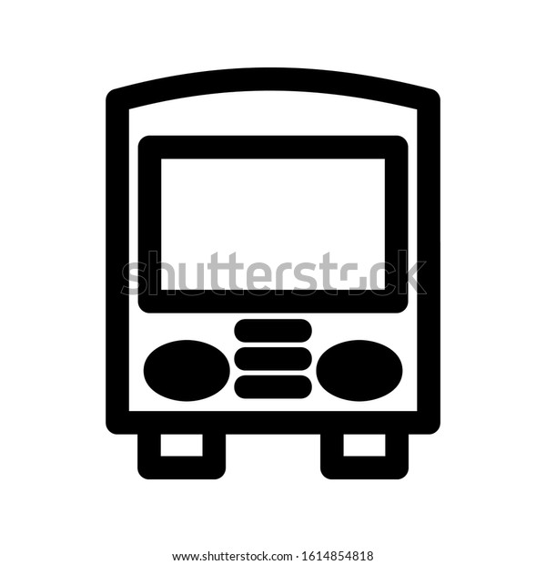 bus icon isolated sign symbol vector\
illustration - high quality black style vector\
icons\
