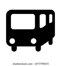 Bus icon isolated vector illustration. High quality black style vector icon