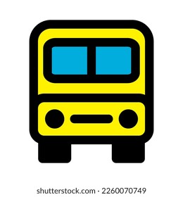 Bus icon line isolated on white background. Black flat thin icon on modern outline style. Linear symbol and editable stroke. Simple and pixel perfect stroke vector illustration.