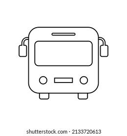 Bus icon in line style