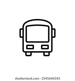 Bus icon logo design. bus sign and symbol