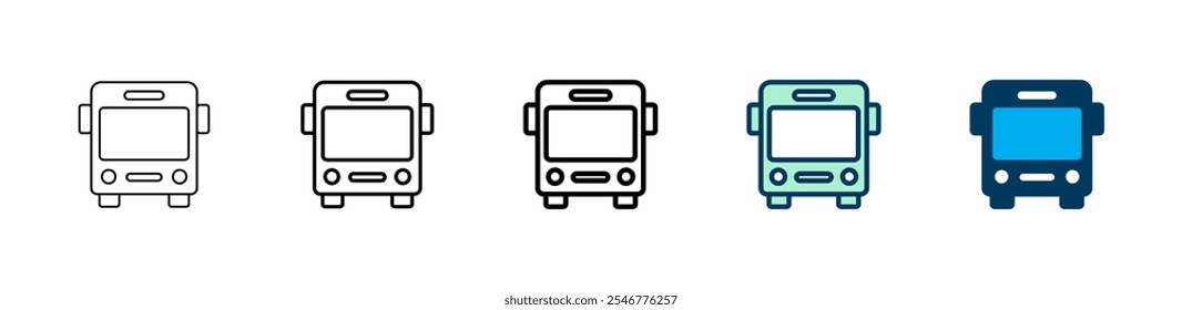 Bus icon logo design. bus sign and symbol