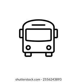 Bus icon logo design. bus sign and symbol