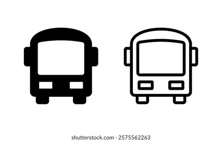 Bus icon logo design. bus sign and symbol