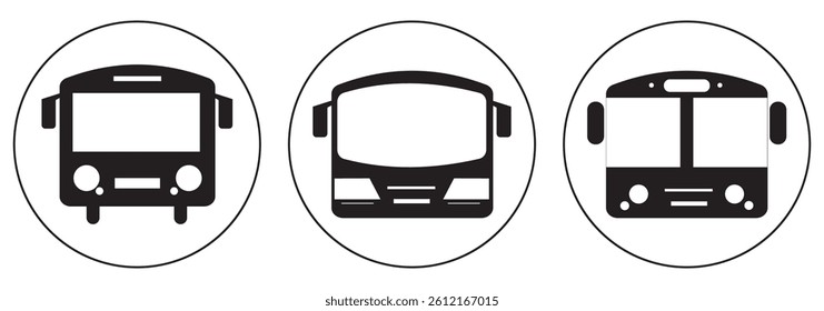Bus icon logo Design. bus sign and symbol. Bus icon vector for web and mobile app. bus sign and symbol. Transport symbol. EPS 10