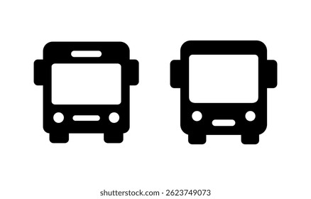 Bus icon logo design. bus sign and symbol