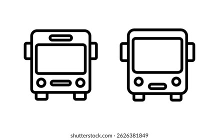 Bus icon logo design. bus sign and symbol