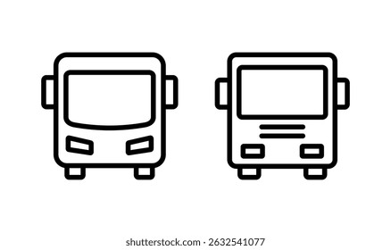Bus icon logo design. bus sign and symbol