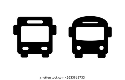 Bus icon logo design. bus sign and symbol