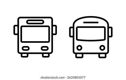 Bus icon logo design. bus sign and symbol