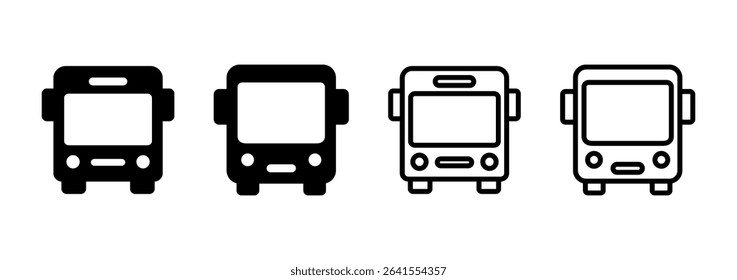 Bus icon logo design. bus sign and symbol