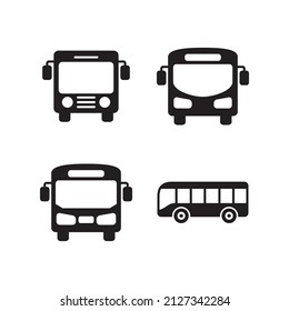 Bus Icon Logo Design Vector Template Illustration