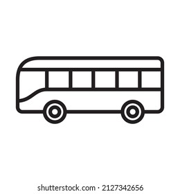 Bus Icon Logo Design Vector Template Illustration