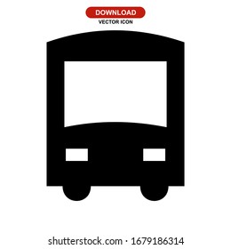bus icon or logo isolated sign symbol vector illustration - high quality black style vector icons

