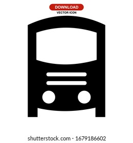 bus icon or logo isolated sign symbol vector illustration - high quality black style vector icons
