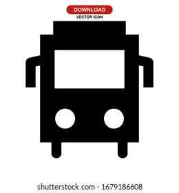 bus icon or logo isolated sign symbol vector illustration - high quality black style vector icons
