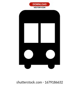 bus icon or logo isolated sign symbol vector illustration - high quality black style vector icons

