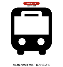 bus icon or logo isolated sign symbol vector illustration - high quality black style vector icons
