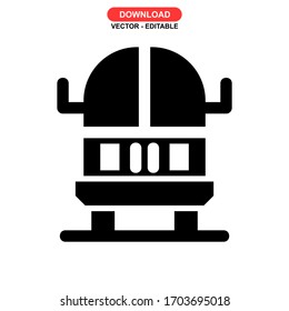 bus icon or logo isolated sign symbol vector illustration - high quality black style vector icons
