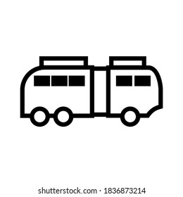 Bus icon or logo isolated sign symbol vector illustration - high quality black style vector icons
