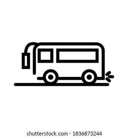 Bus icon or logo isolated sign symbol vector illustration - high quality black style vector icons
