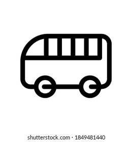 bus icon or logo isolated sign symbol vector illustration - high quality black style vector icons
