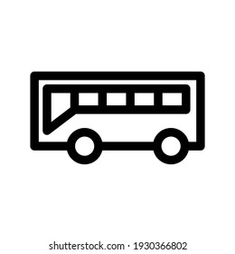 bus icon or logo isolated sign symbol vector illustration - high quality black style vector icons
